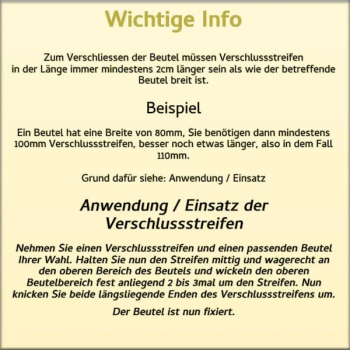 Preview: Clipbänder 180mm Natron-Braun