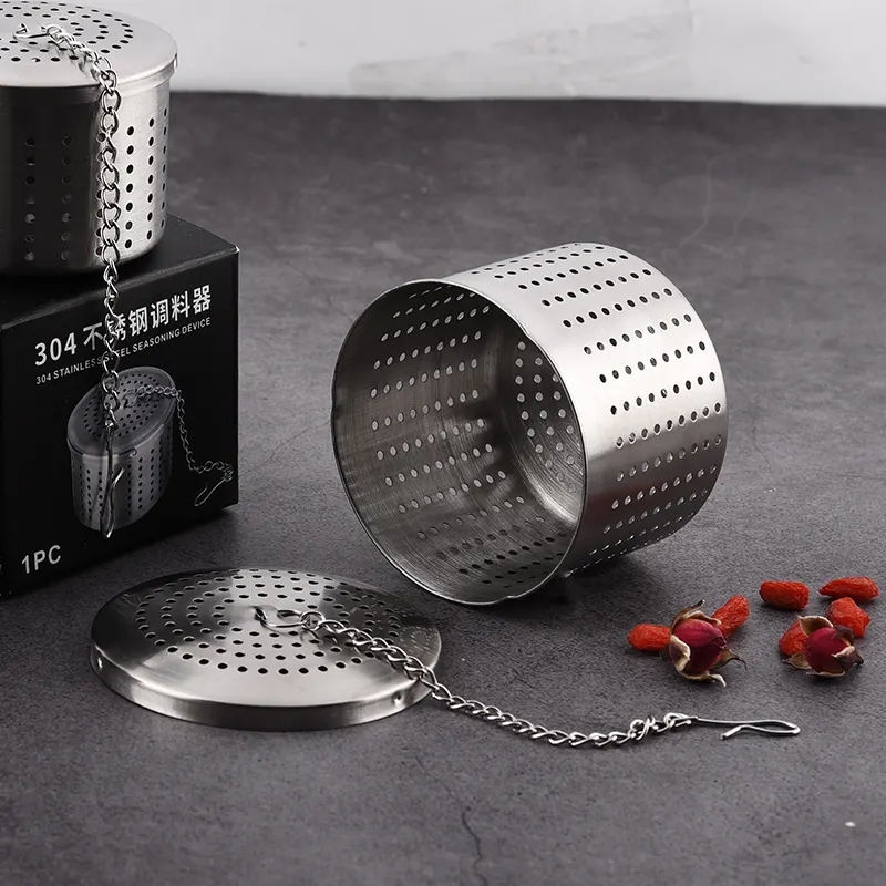 Gewürzsieb Edelstahl robust mit Kette