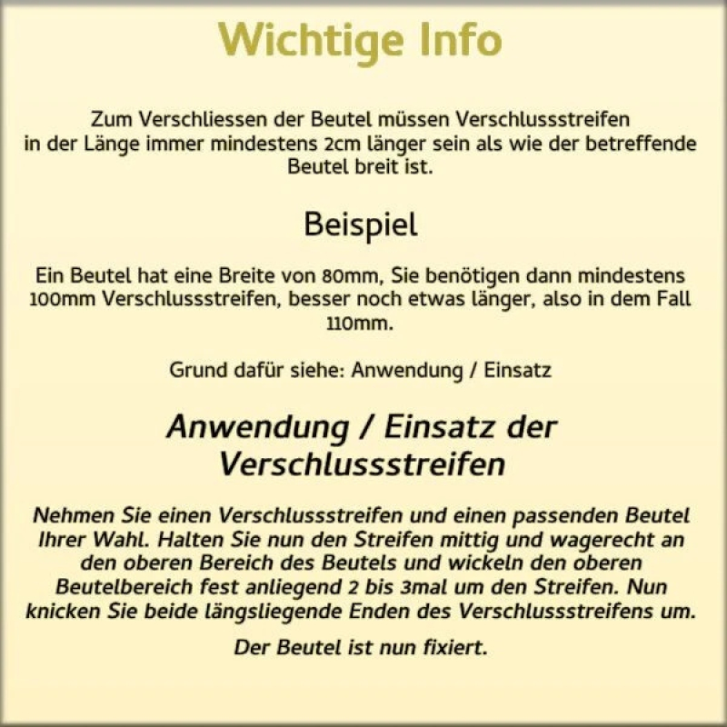 Clipbänder 180mm Natron-Braun